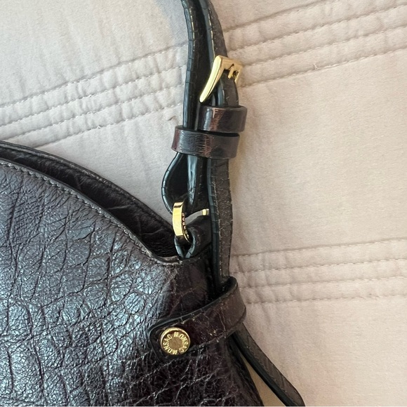 Monsac Dark Brown Leather Bag - Picture 8 of 11